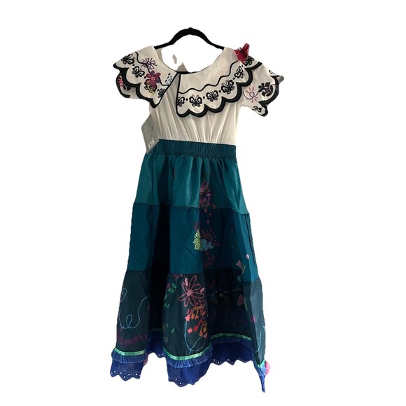NWT Disney Store Encanto Mirabel Costume 9/10 with Glasses - Picture 4 of 6